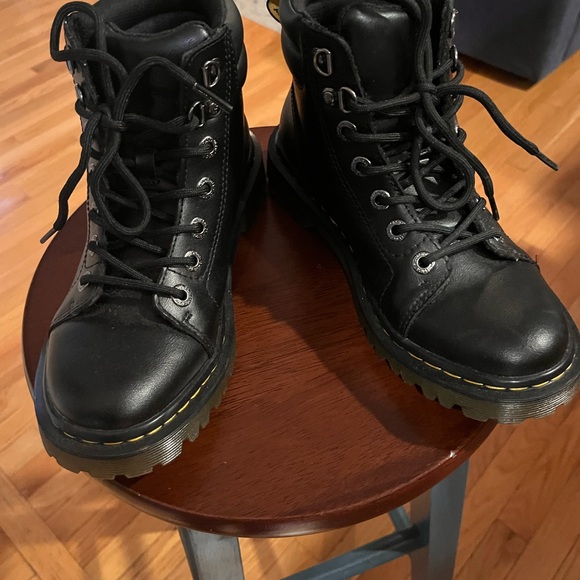 Dr. Martens Black Leather Combat Boots - Picture 9 of 9